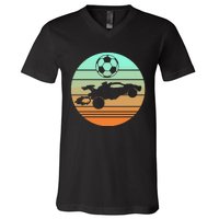 Vintage Rocket Rc Soccer Car V-Neck T-Shirt