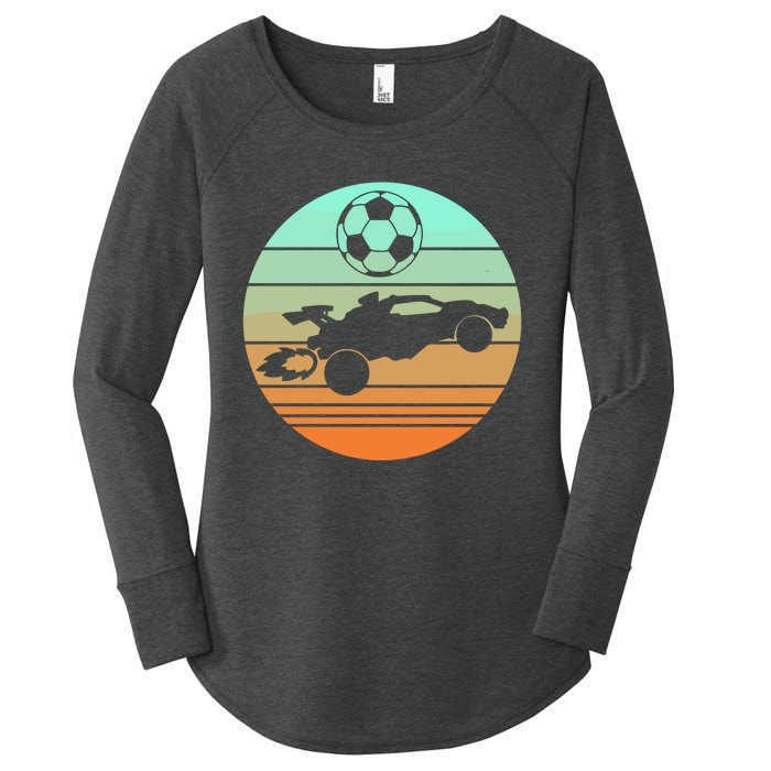 Vintage Rocket Rc Soccer Car Women's Perfect Tri Tunic Long Sleeve Shirt