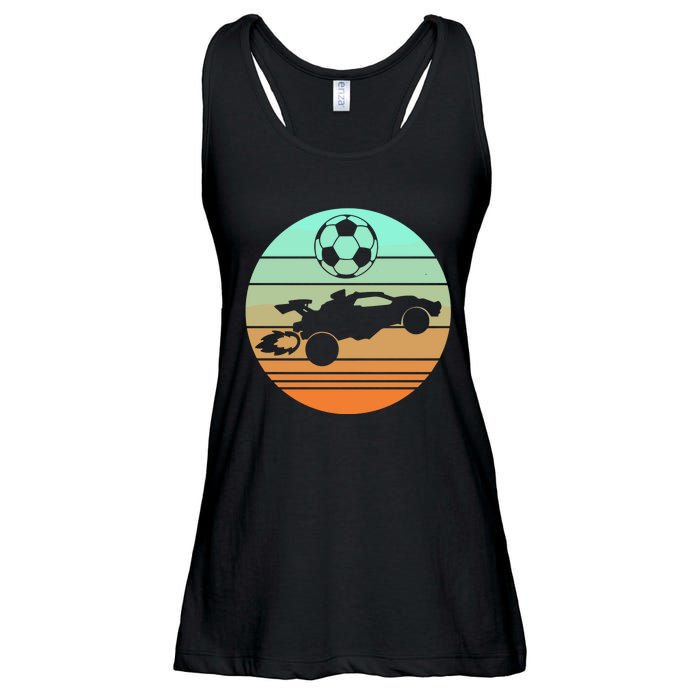 Vintage Rocket Rc Soccer Car Ladies Essential Flowy Tank