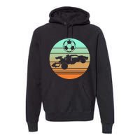 Vintage Rocket Rc Soccer Car Premium Hoodie