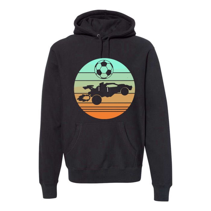 Vintage Rocket Rc Soccer Car Premium Hoodie