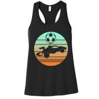 Vintage Rocket Rc Soccer Car Women's Racerback Tank