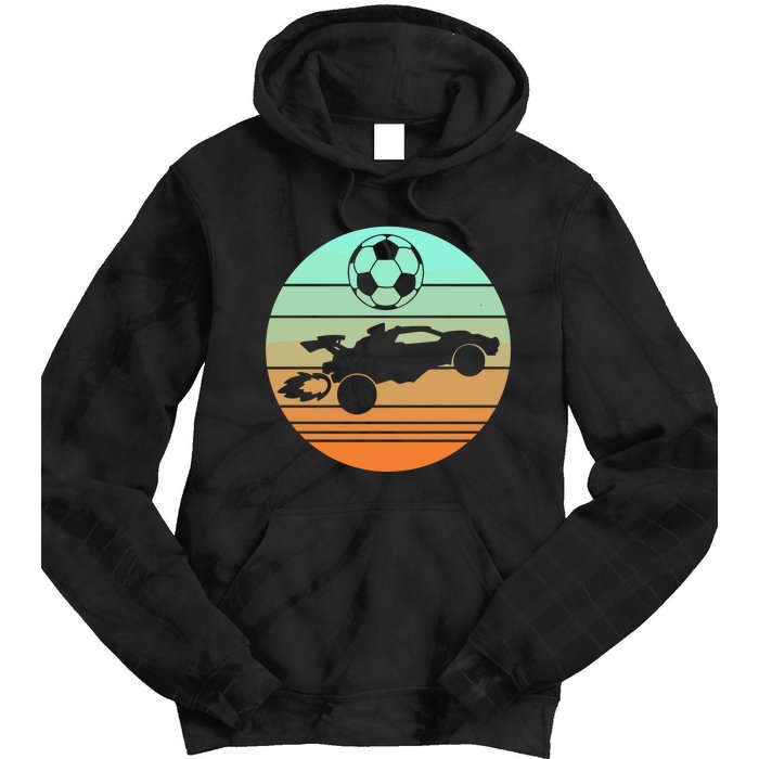 Vintage Rocket Rc Soccer Car Tie Dye Hoodie