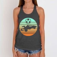 Vintage Rocket Rc Soccer Car Women's Knotted Racerback Tank