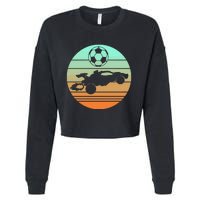 Vintage Rocket Rc Soccer Car Cropped Pullover Crew