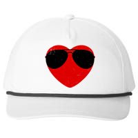 Vintage Retro Red Heart Tee Valentines Day Husband Boyfriend Snapback Five-Panel Rope Hat