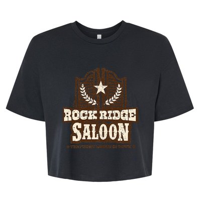 Vintage Rock Ridge Saloon Bella+Canvas Jersey Crop Tee