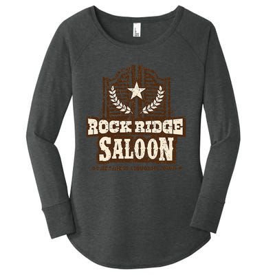 Vintage Rock Ridge Saloon Women's Perfect Tri Tunic Long Sleeve Shirt