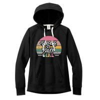 Vintage Retro Rock N Roll Girl Women's Fleece Hoodie