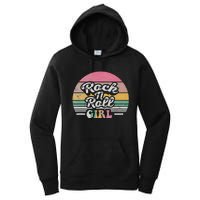 Vintage Retro Rock N Roll Girl Women's Pullover Hoodie