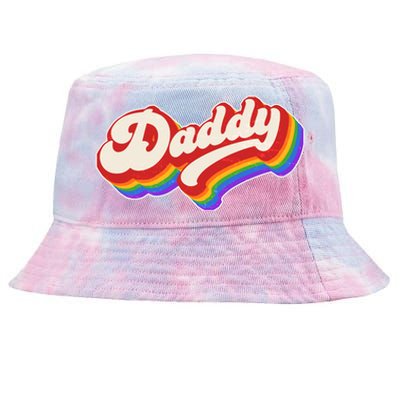 Vintage Retro Rainbow Daddy Tie-Dyed Bucket Hat