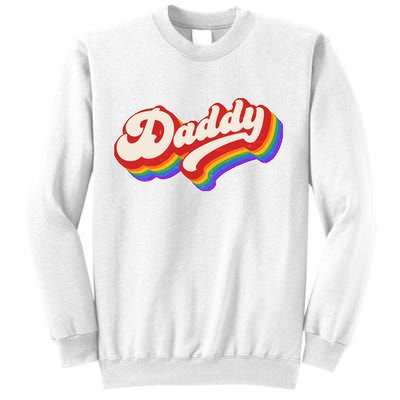Vintage Retro Rainbow Daddy Sweatshirt