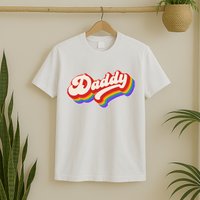 Vintage Retro Rainbow Daddy T-Shirt