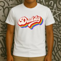 Vintage Retro Rainbow Daddy T-Shirt