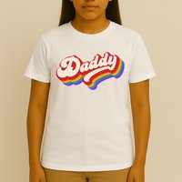 Vintage Retro Rainbow Daddy T-Shirt