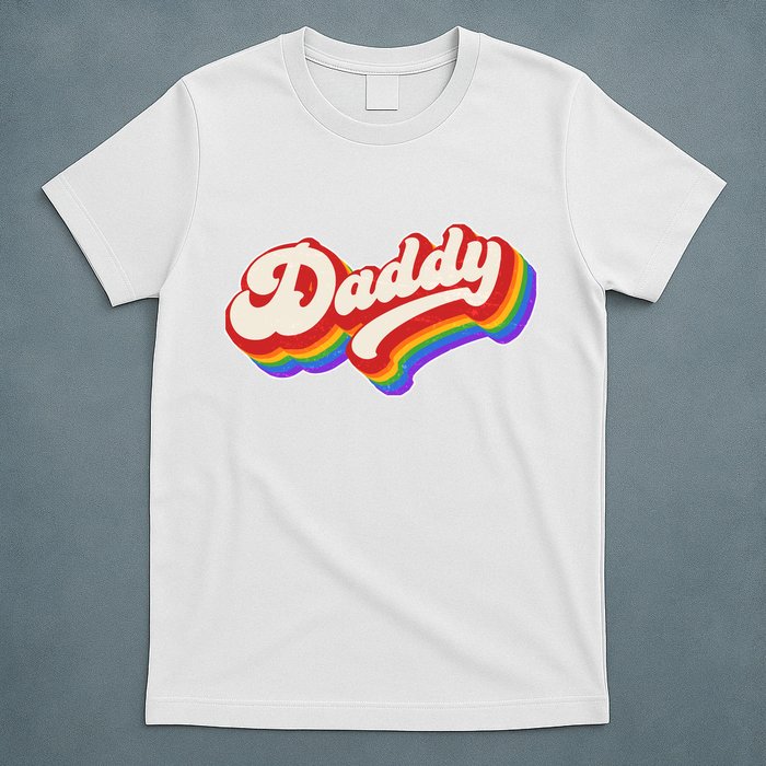 Vintage Retro Rainbow Daddy T-Shirt