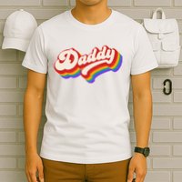 Vintage Retro Rainbow Daddy T-Shirt