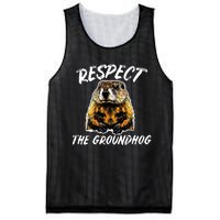 Vintage Retro Respect The Groundhog Holiday Mesh Reversible Basketball Jersey Tank