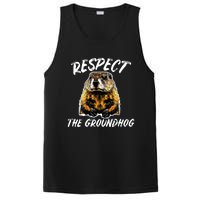 Vintage Retro Respect The Groundhog Holiday PosiCharge Competitor Tank