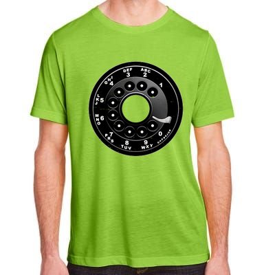 Vintage Retro Rotary Phone Dial Adult ChromaSoft Performance T-Shirt