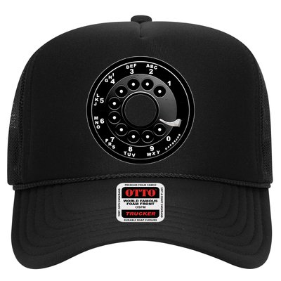 Vintage Retro Rotary Phone Dial Trucker Hat