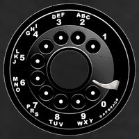 Vintage Retro Rotary Phone Dial Golf Towel