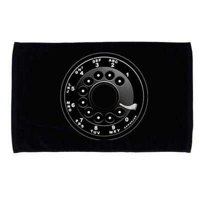 Vintage Retro Rotary Phone Dial Microfiber Hand Towel