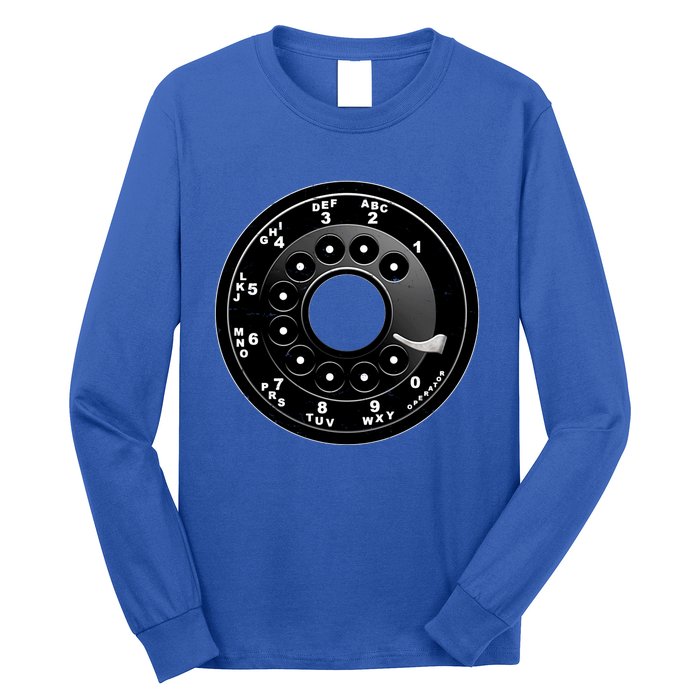 Vintage Retro Rotary Phone Dial Long Sleeve Shirt