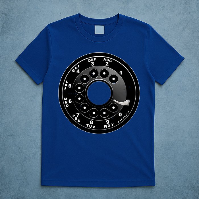 Vintage Retro Rotary Phone Dial T-Shirt