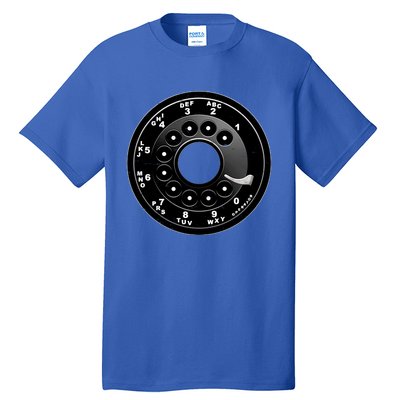 Vintage Retro Rotary Phone Dial Tall T-Shirt