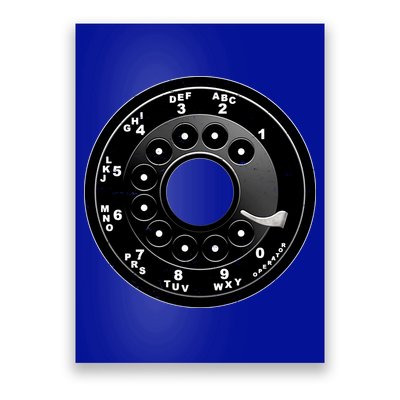 Vintage Retro Rotary Phone Dial Poster
