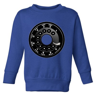 Vintage Retro Rotary Phone Dial Toddler Sweatshirt