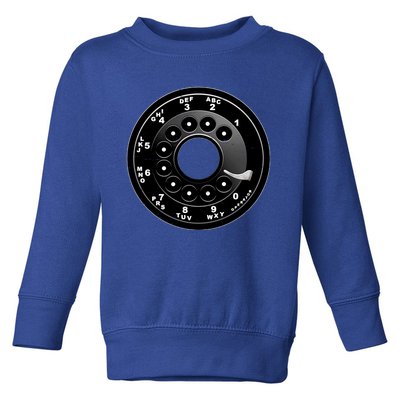 Vintage Retro Rotary Phone Dial Toddler Sweatshirt