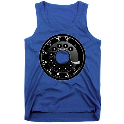 Vintage Retro Rotary Phone Dial Tank Top
