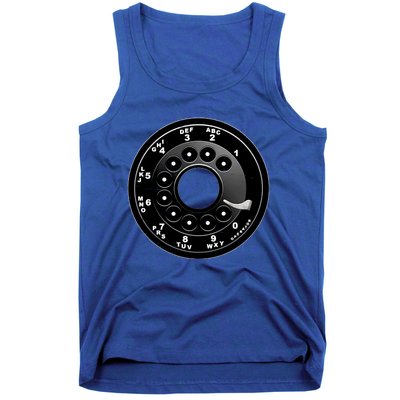 Vintage Retro Rotary Phone Dial Tank Top