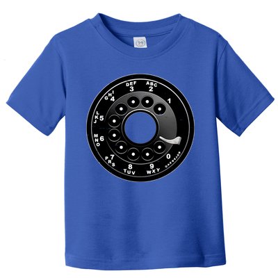 Vintage Retro Rotary Phone Dial Toddler T-Shirt
