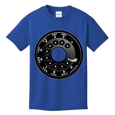 Vintage Retro Rotary Phone Dial Kids T-Shirt