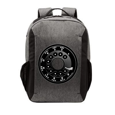 Vintage Retro Rotary Phone Dial Vector Backpack