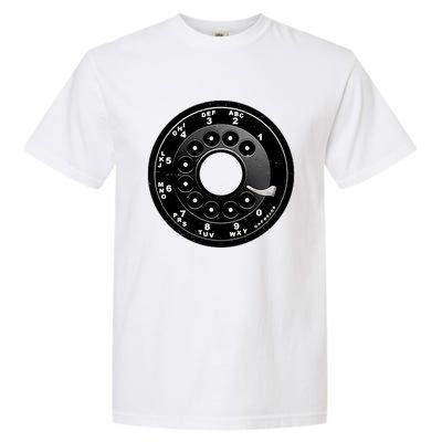 Vintage Retro Rotary Phone Dial Garment-Dyed Heavyweight T-Shirt