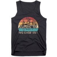 Vintage Retro Roller Coaster Amusement Park Tank Top