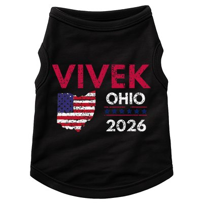 Vivek Ramaswamy Retro Grunge Vivek Governor Of Ohio 2026 Doggie Tank