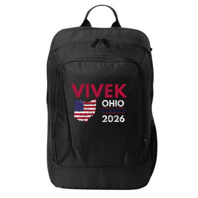 Vivek Ramaswamy Retro Grunge Vivek Governor Of Ohio 2026 City Backpack