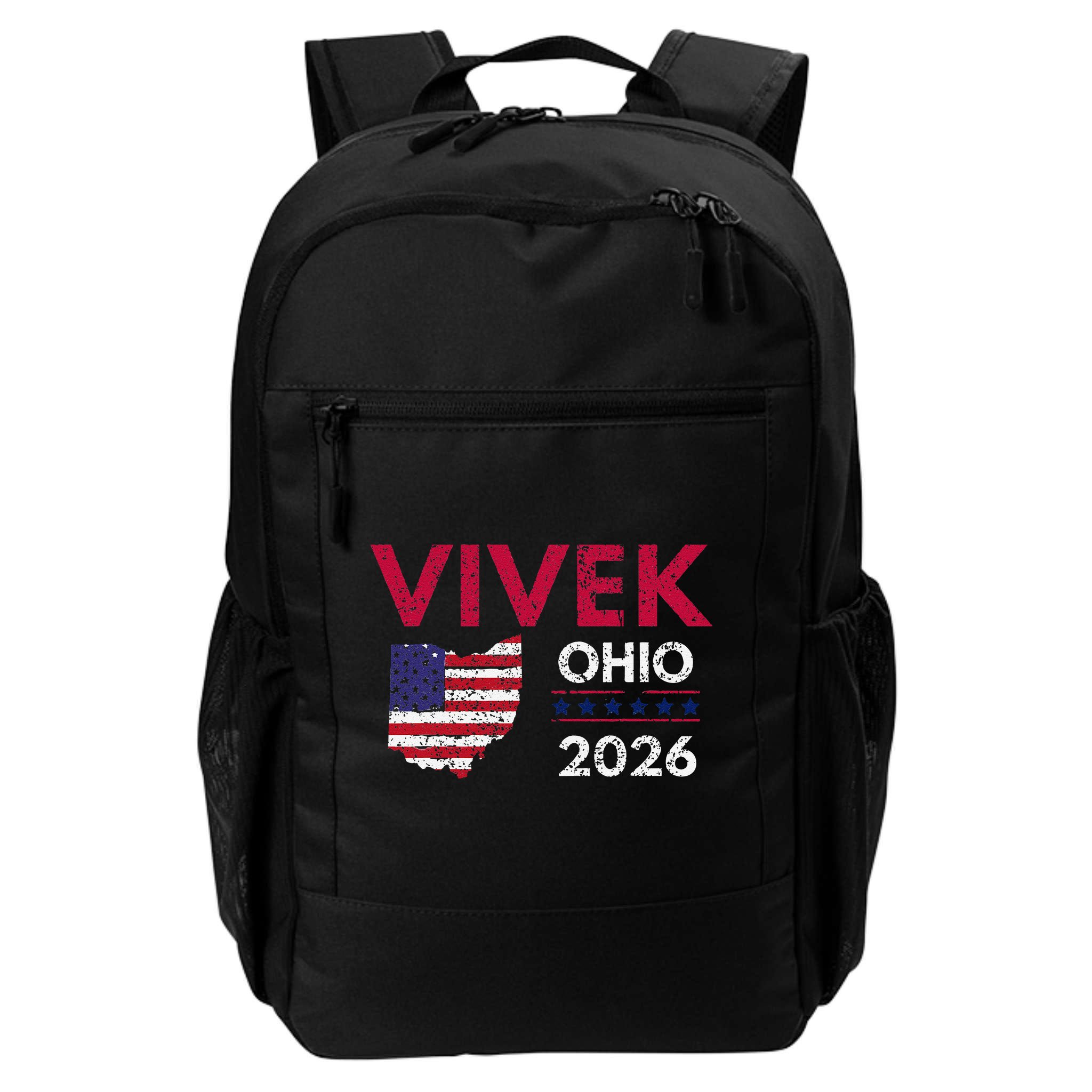 Vivek Ramaswamy Retro Grunge Vivek Governor Of Ohio 2026 Backpack