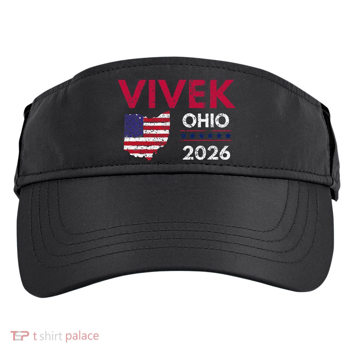 Vivek Ramaswamy Retro Grunge Vivek Governor Of Ohio 2026 Adult Drive Performance Visor