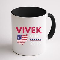 Vivek Ramaswamy Retro Grunge Vivek Governor Of Ohio 2026 Mug