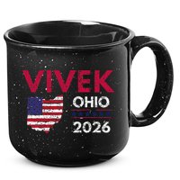 Vivek Ramaswamy Retro Grunge Vivek Governor Of Ohio 2026 15oz Campfire Ceramic Mug