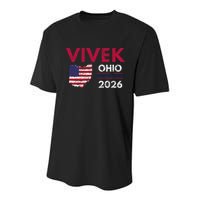 Vivek Ramaswamy Retro Grunge Vivek Governor Of Ohio 2026 Youth Performance Sprint T-Shirt
