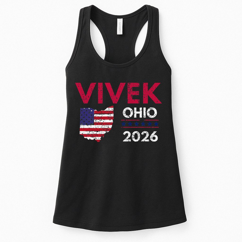 Vivek Ramaswamy Retro Grunge Vivek Governor Of Ohio 2026 Womens Tank Top