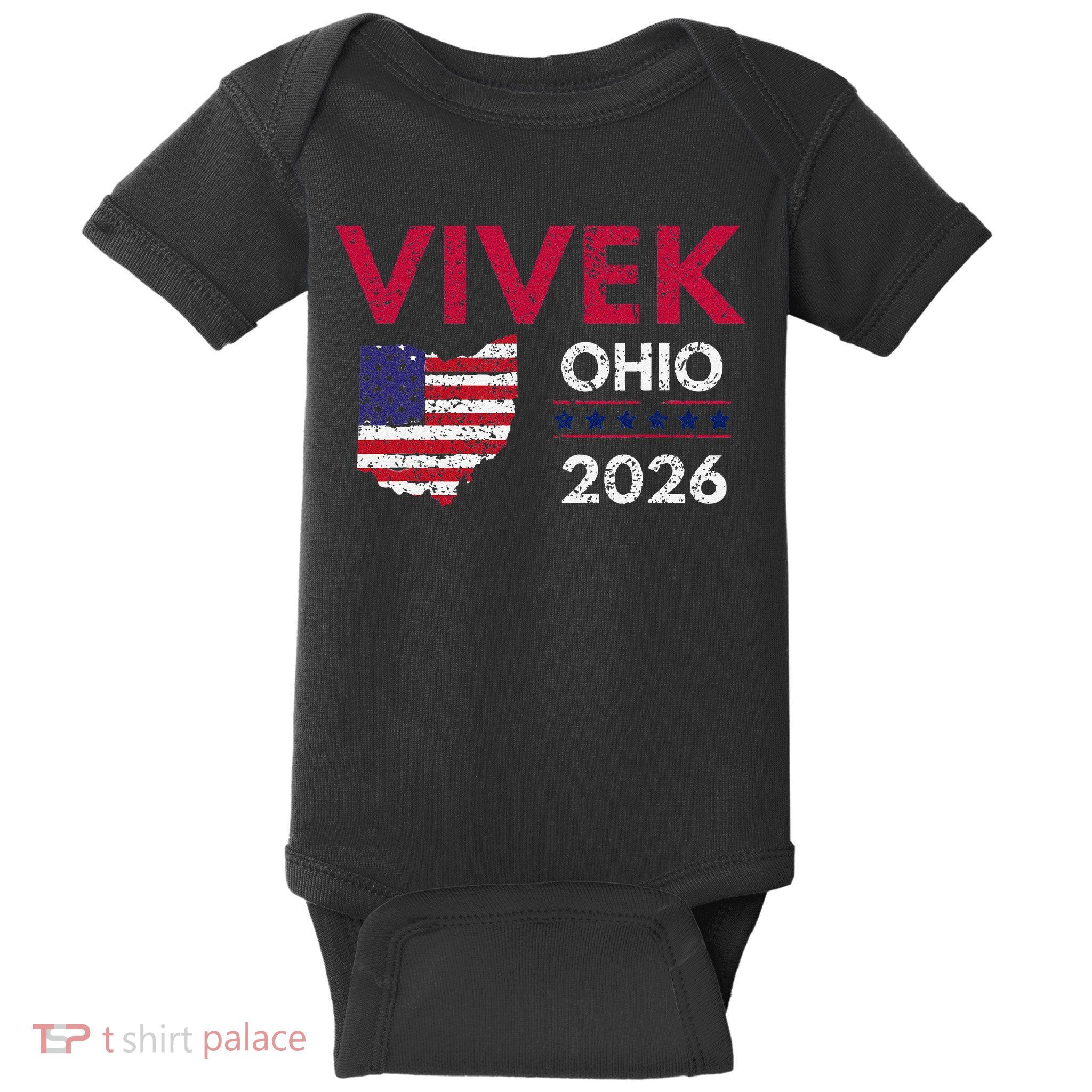 Vivek Ramaswamy Retro Grunge Vivek Governor Of Ohio 2026 Baby Bodysuit