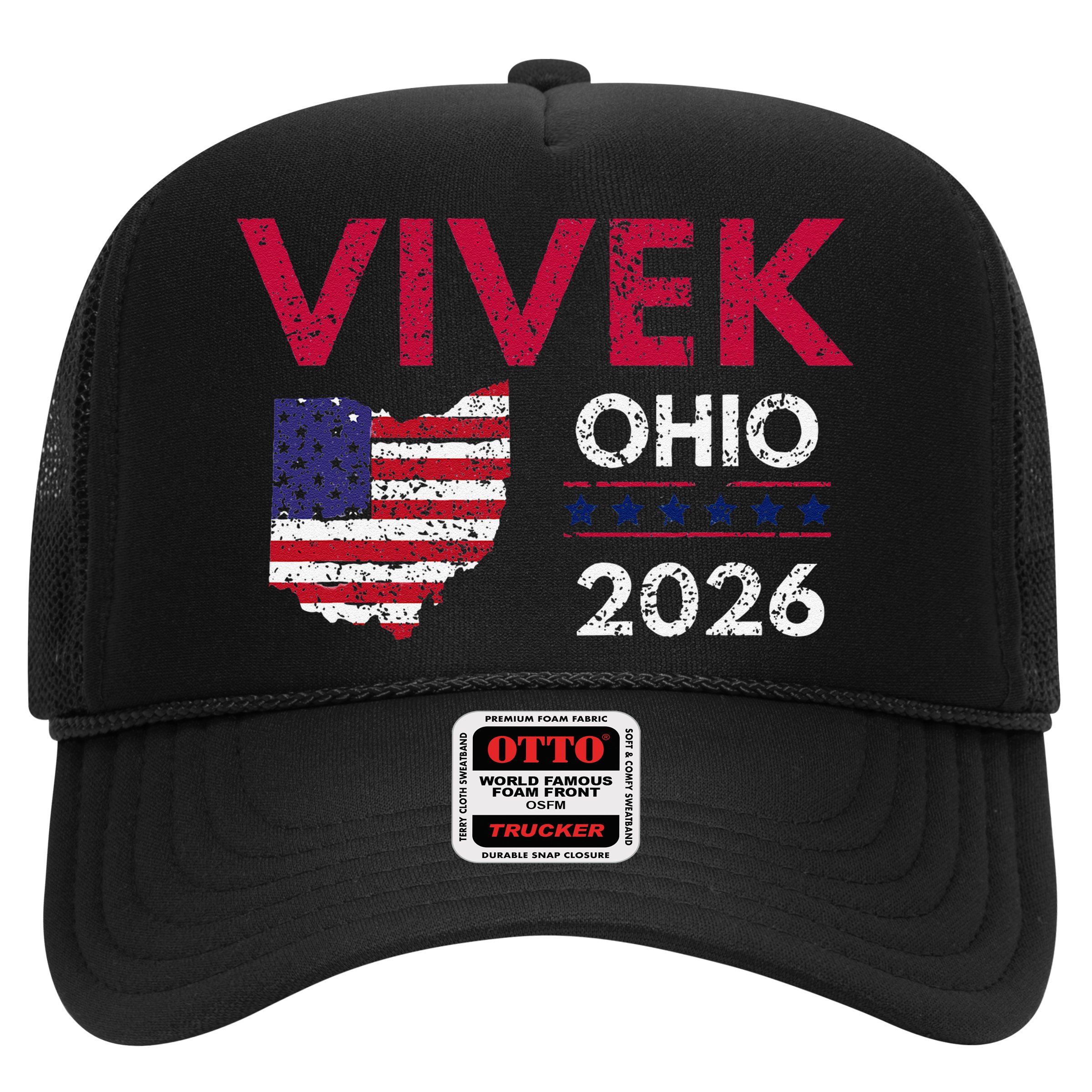 Vivek Ramaswamy Retro Grunge Vivek Governor Of Ohio 2026 Hat